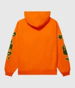 Sp5der Beluga Hoodie ‘Orange’ Sp5 Brown Logo